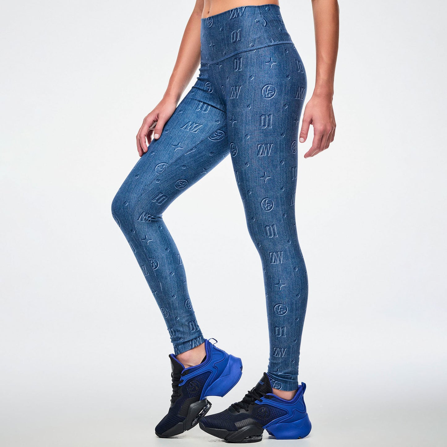 Dale-Z High Waisted Ankle Legging - Denim Z1B000921