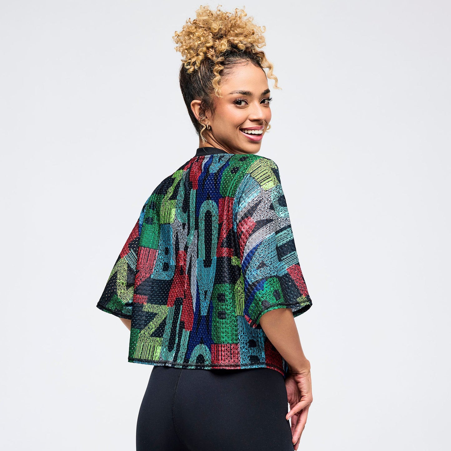 Latin Movement Boxy Dolman Crop Top Z1T001098