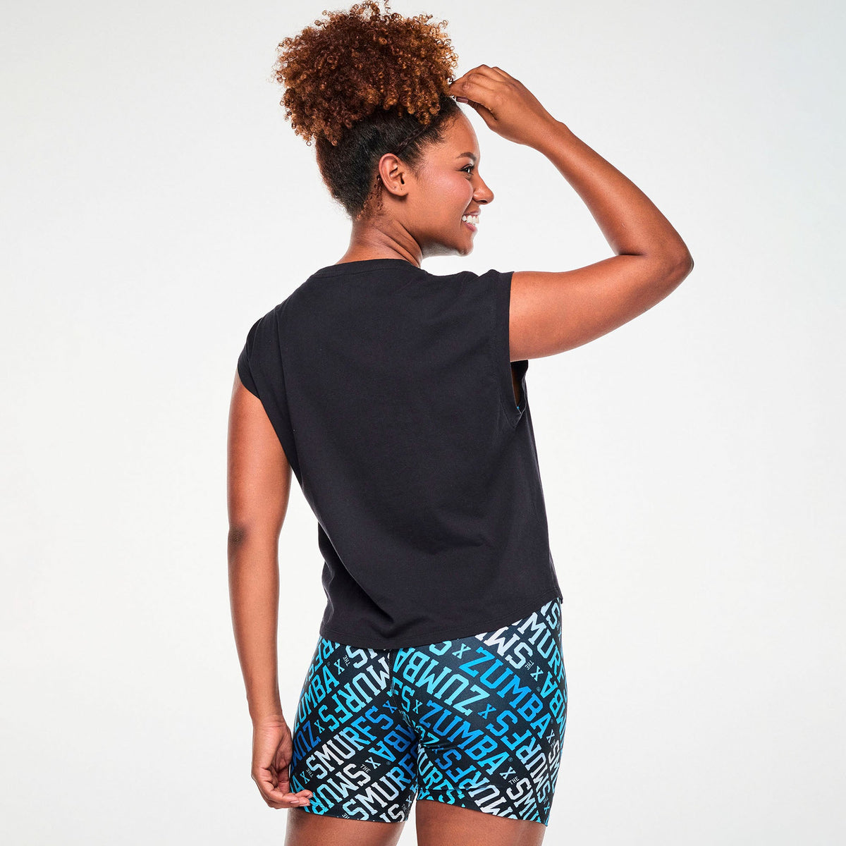 Zumba X The Smurfs Extended Shoulder Loose Tank