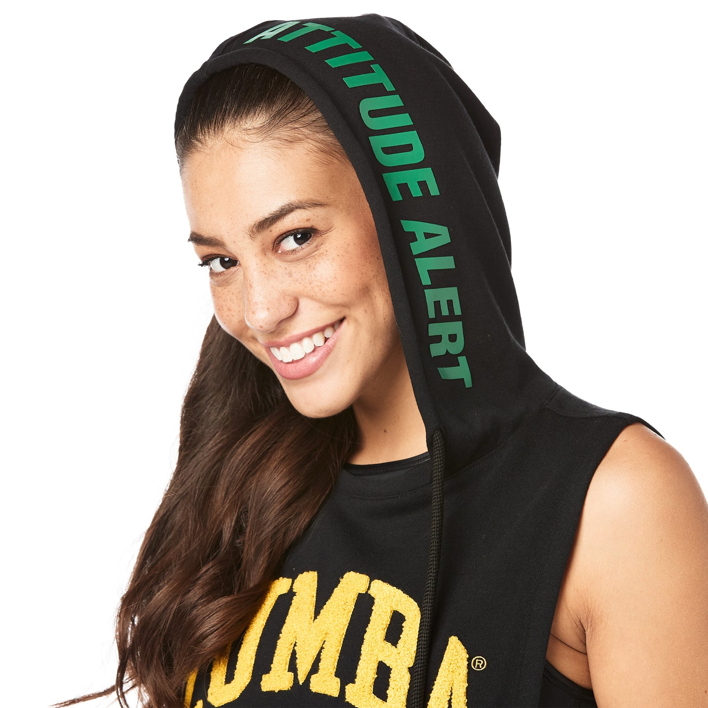 Zumba Attitude Alert Sleeveless Hoodie