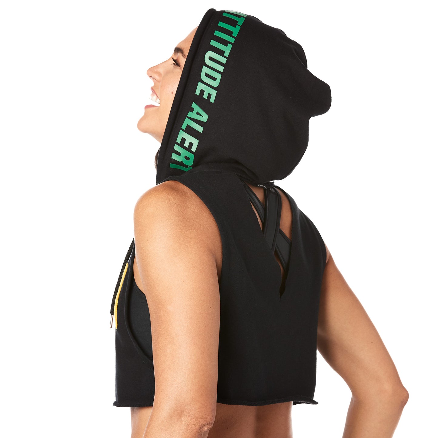 Zumba Attitude Alert Sleeveless Hoodie