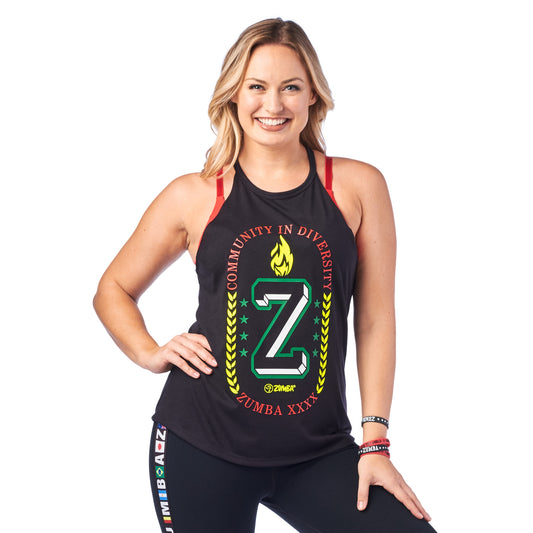 Zumba Community High Neck Tank