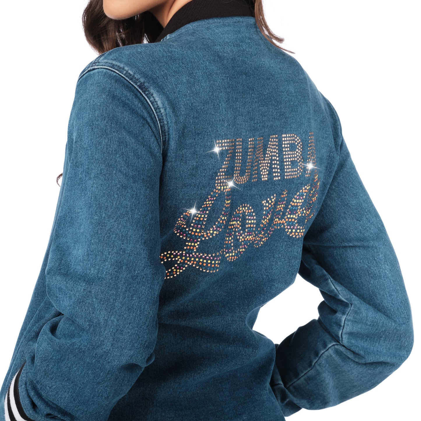 Zumba Lover Bomber Jacker With Swarovski Crystals