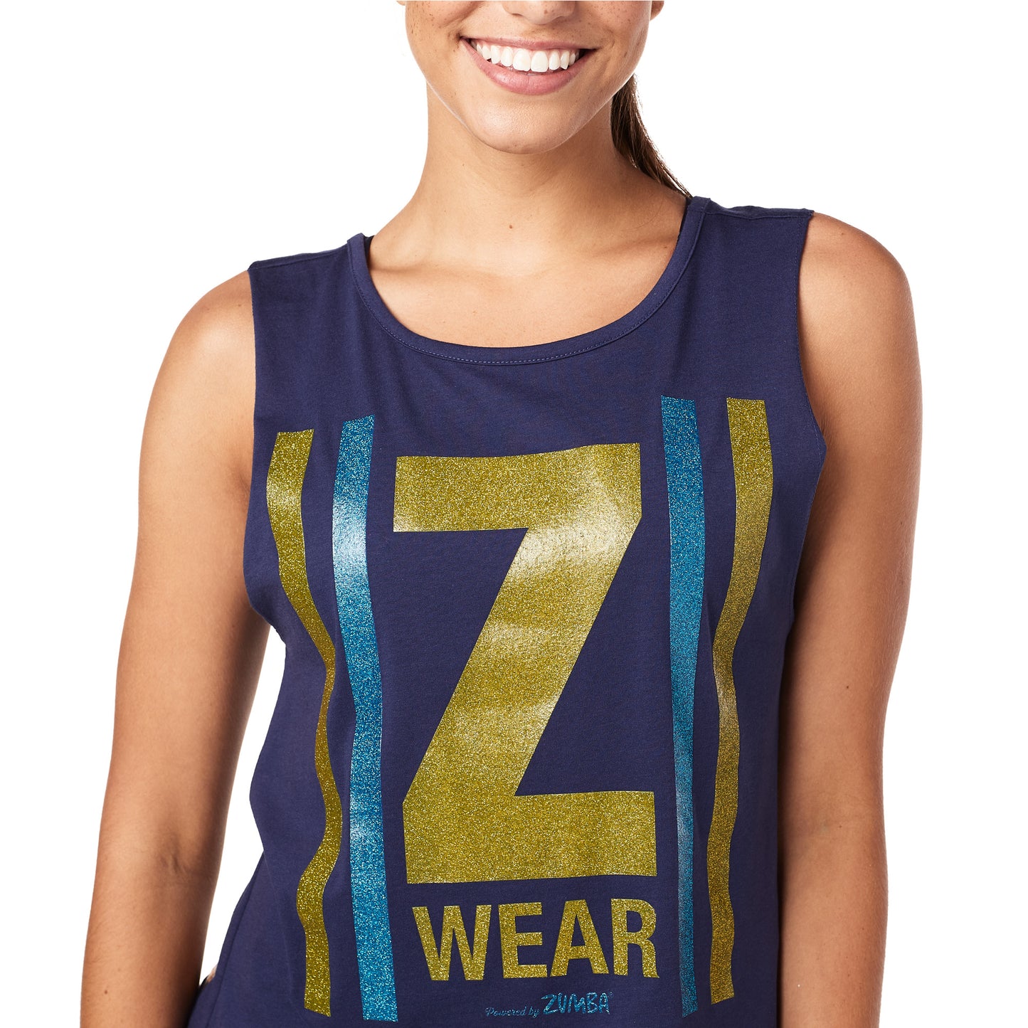 All That Glitters Is Zumba Open Back Tank