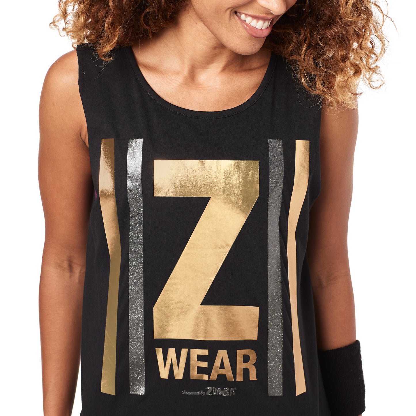 All That Glitters Is Zumba Open Back Tank