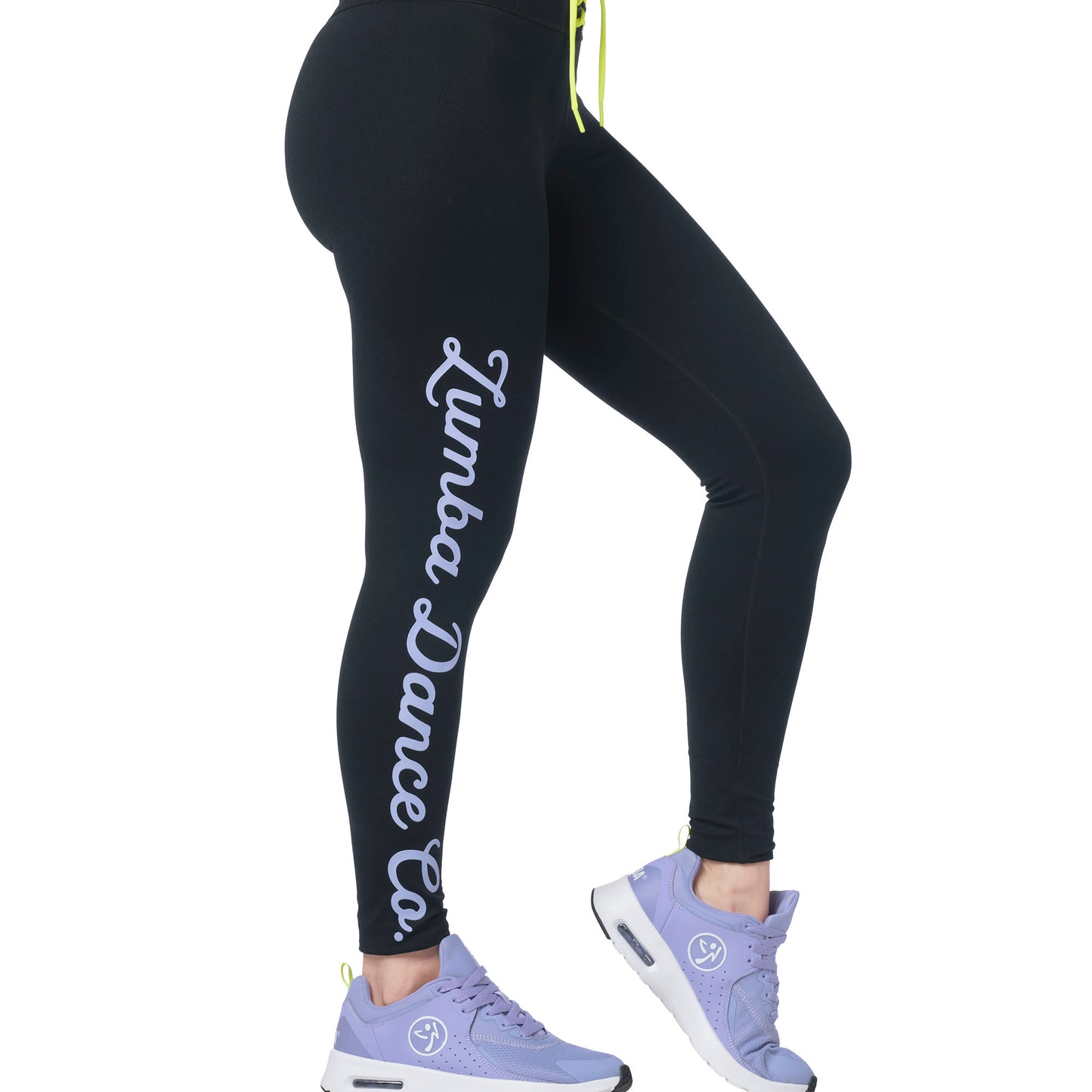 Zumba Dance Co Laced Up Waistband Ankle Leggings