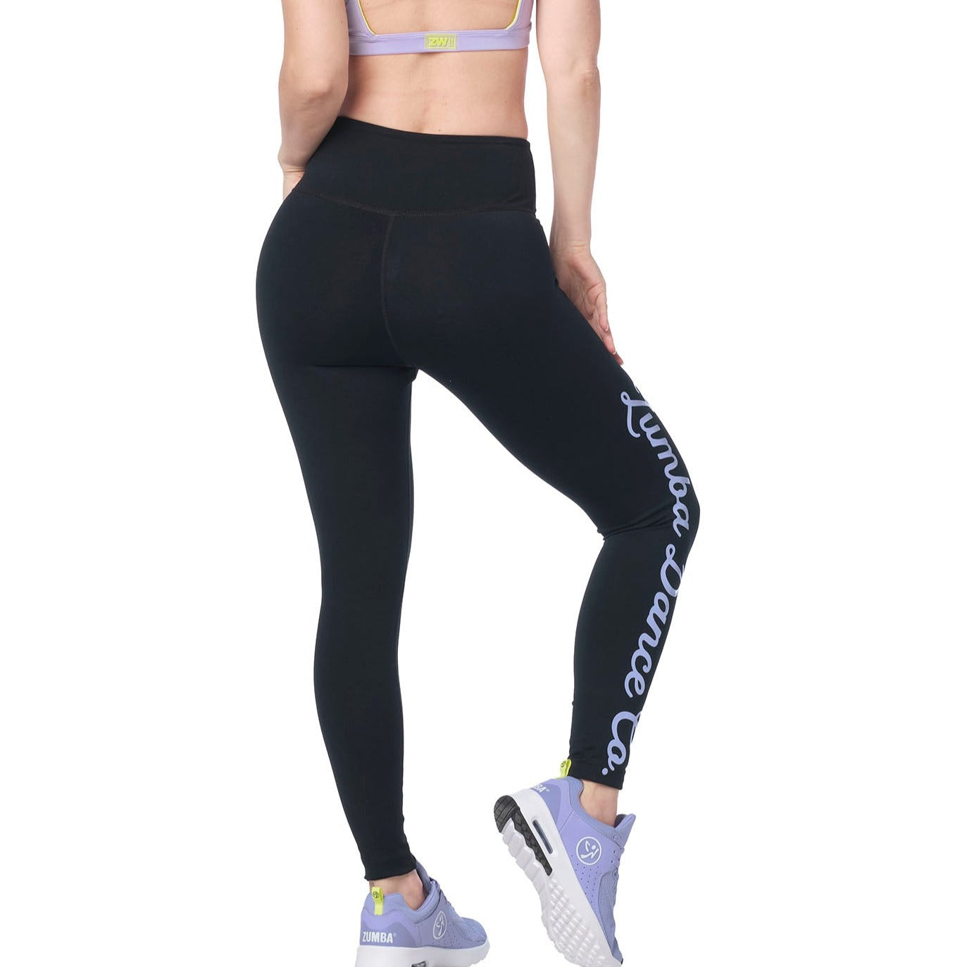 Zumba Dance Co Laced Up Waistband Ankle Leggings