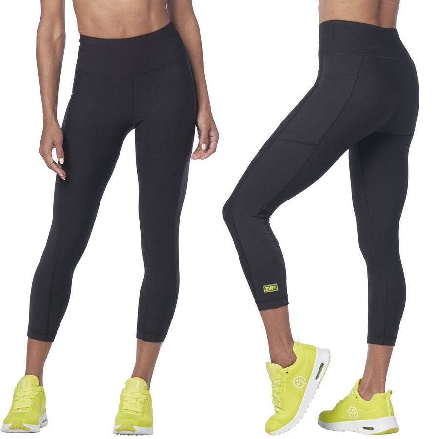 Zumba Dance High Waisted Crop Leggings