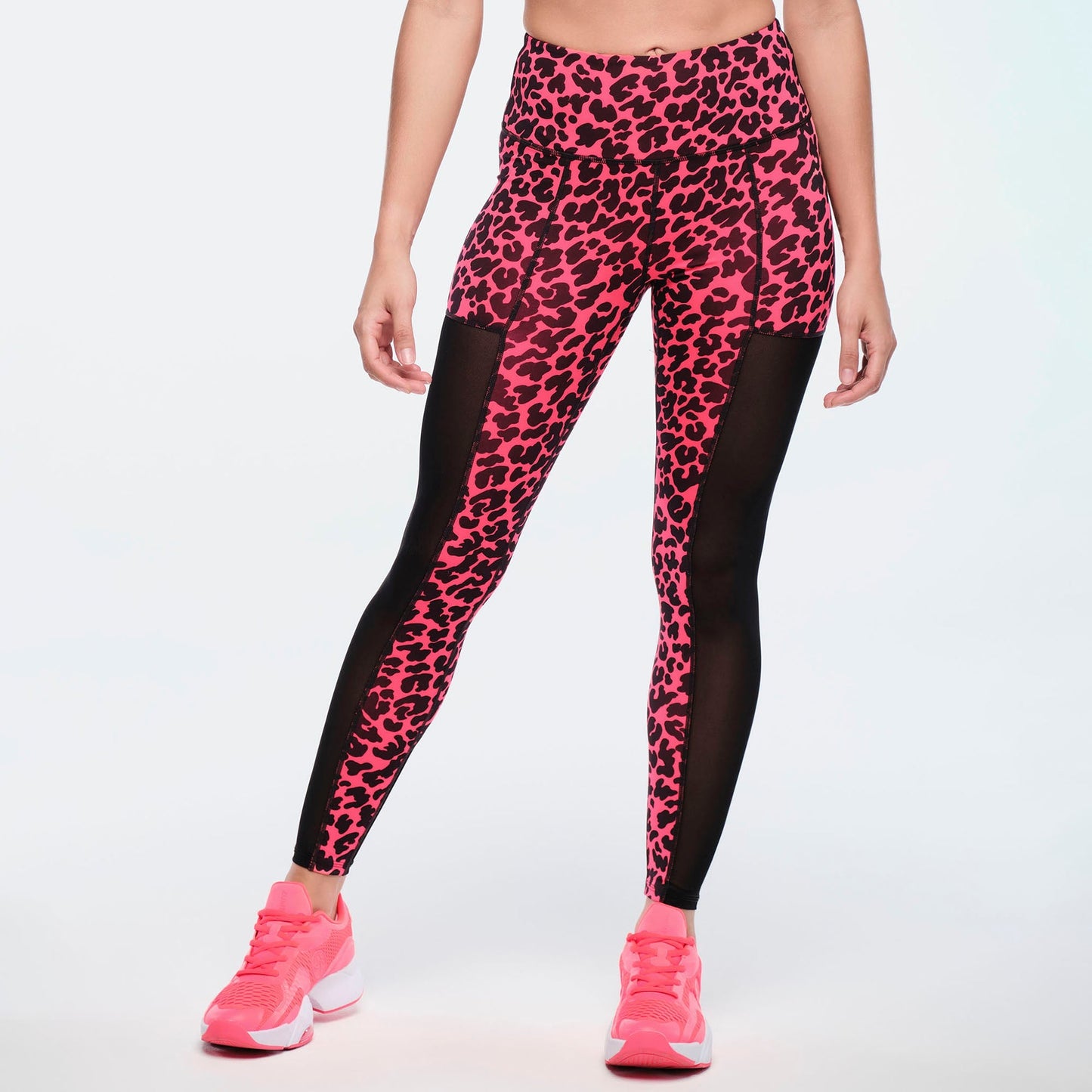 Funscape High Waisted Mesh Ankle Leggings