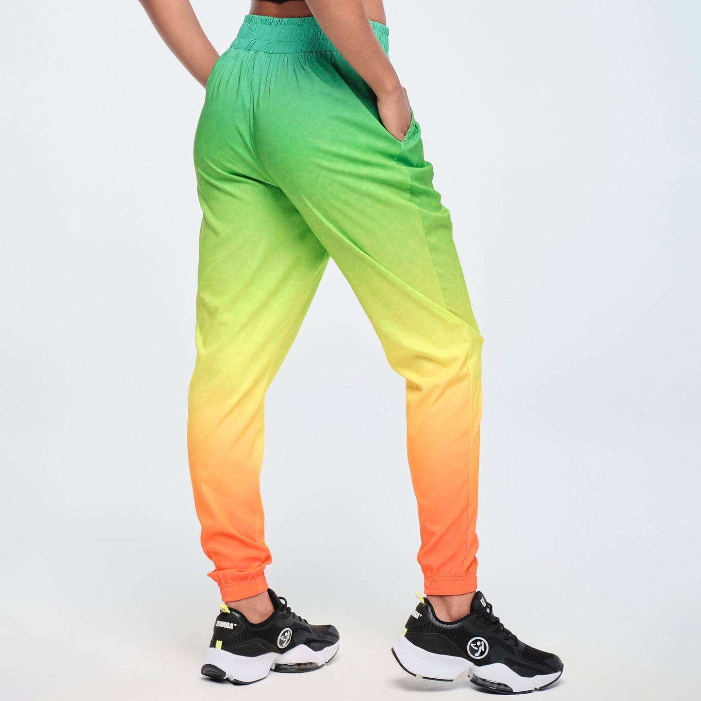 Funscape High Waisted Zip Front Track Pants