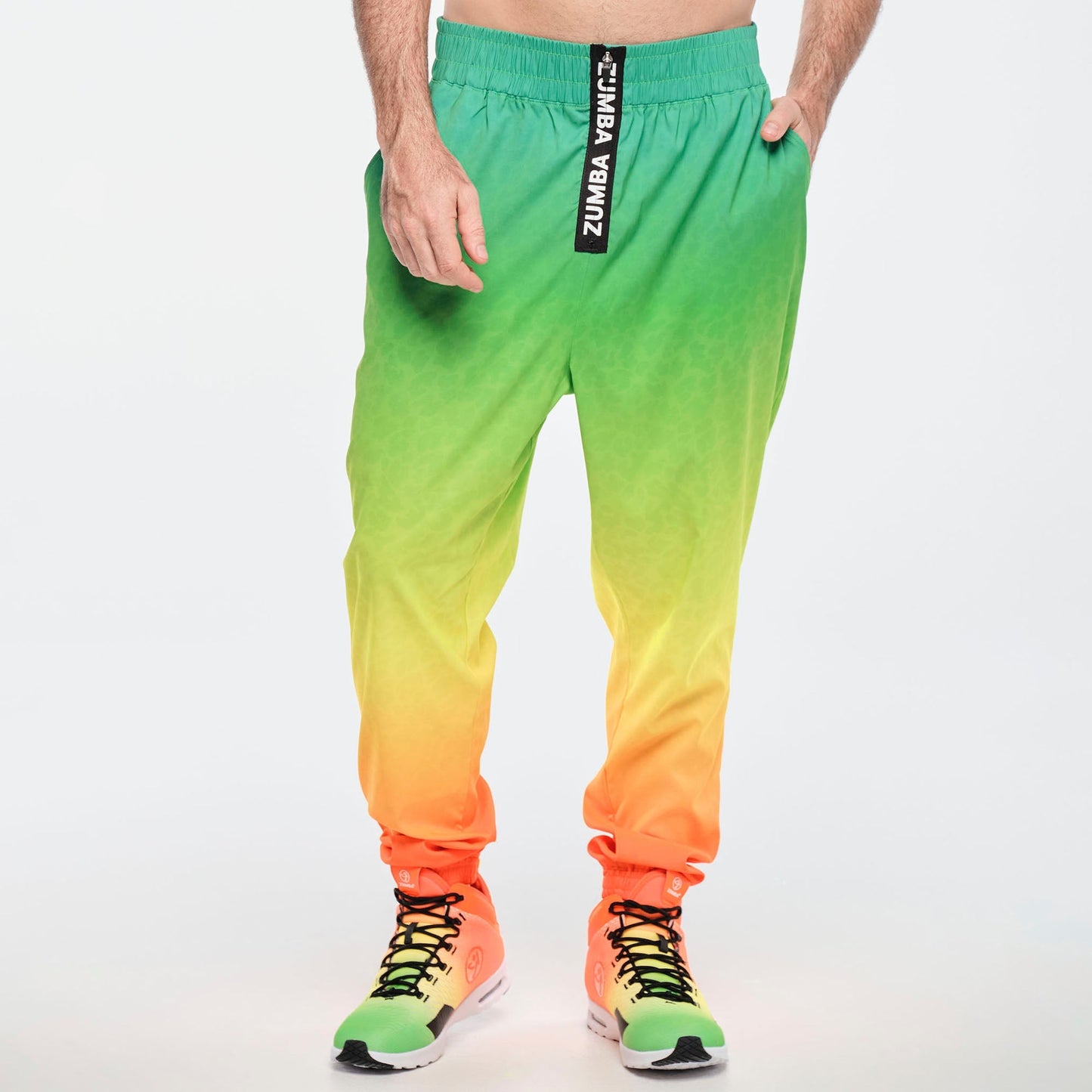 Funscape High Waisted Zip Front Track Pants