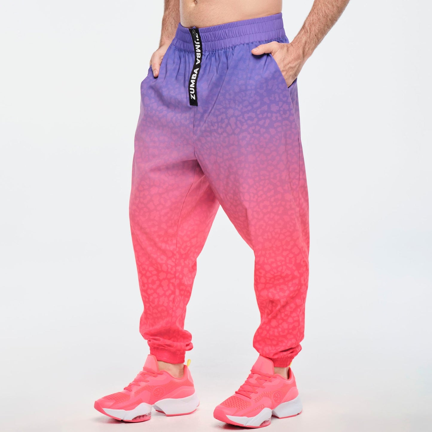 Funscape High Waisted Zip Front Track Pants