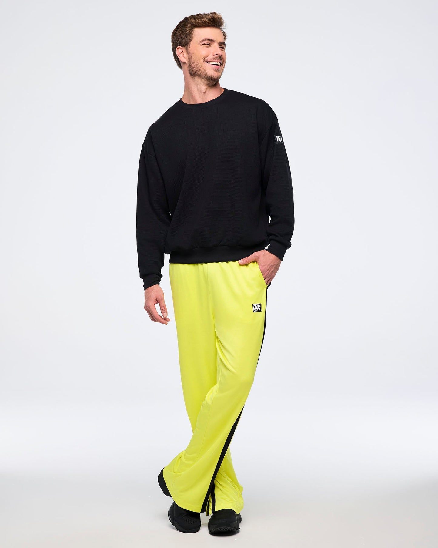 Zumba Haus Mid Rise Knit Track Pants