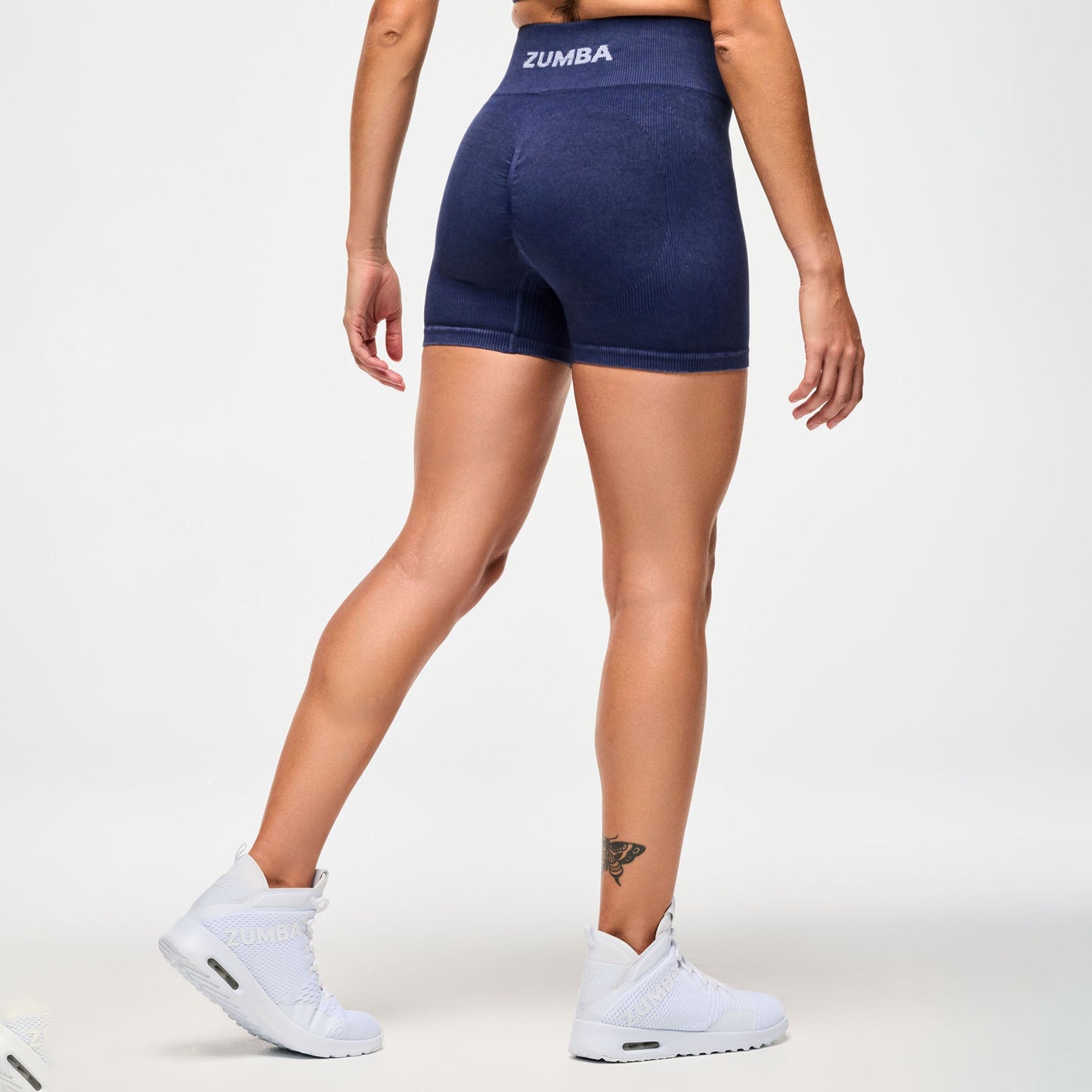 Blue Jean Seamless High Waisted Biker Shorts