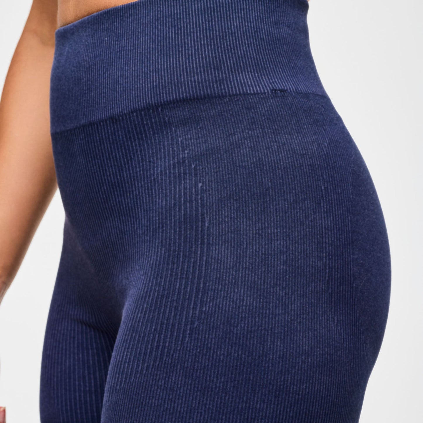Blue Jean Seamless High Waisted Biker Shorts