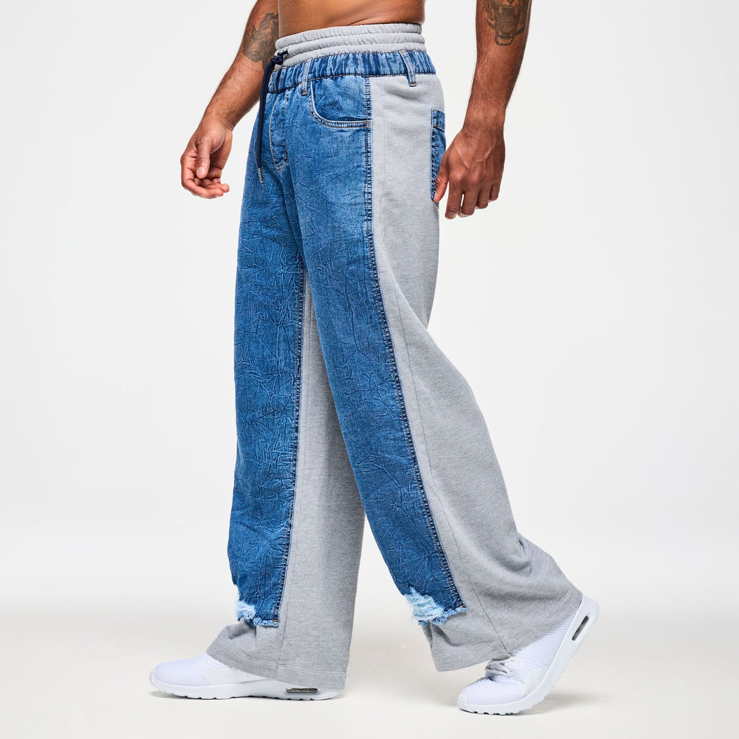 Blue Jean Denim Sweatpants