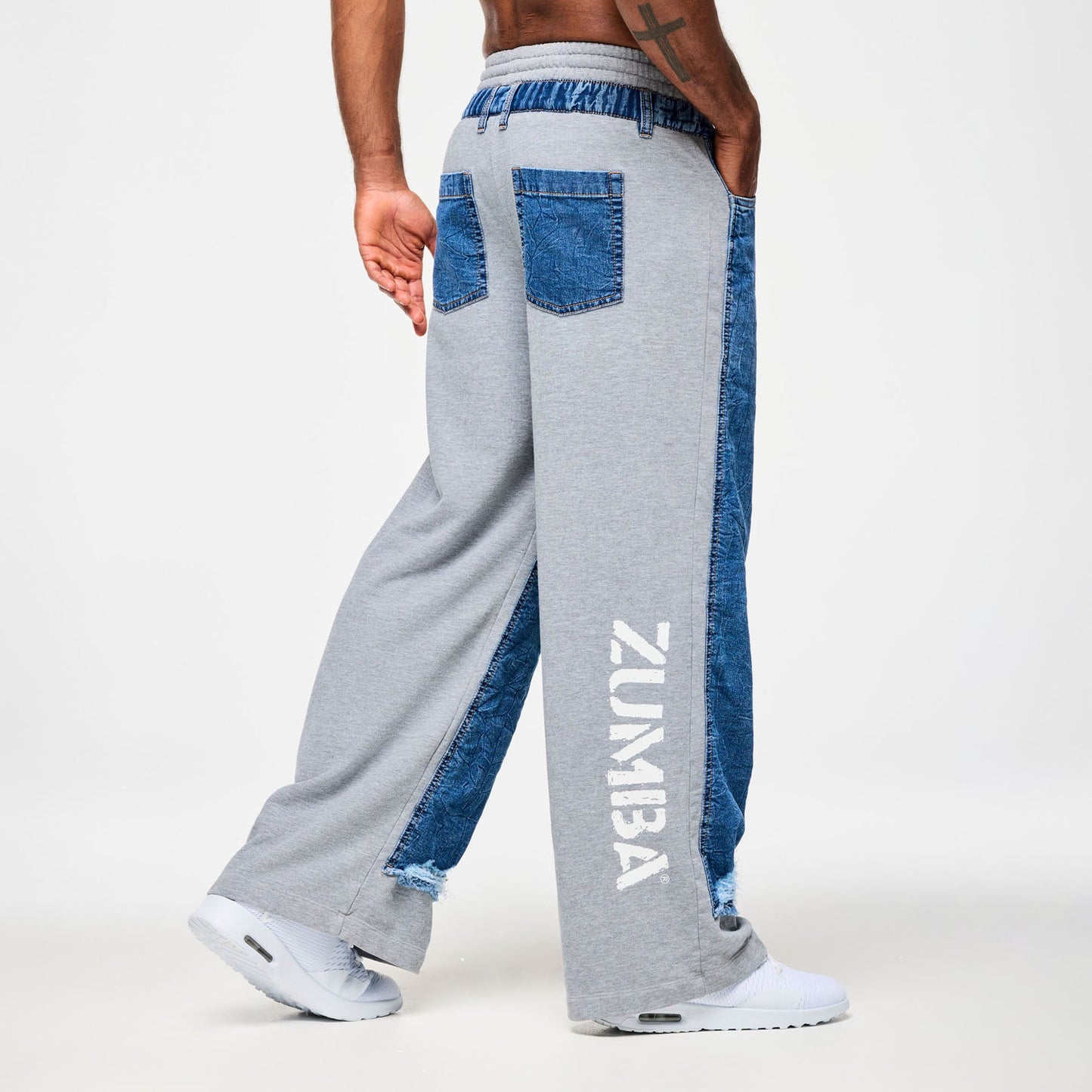 Blue Jean Denim Sweatpants