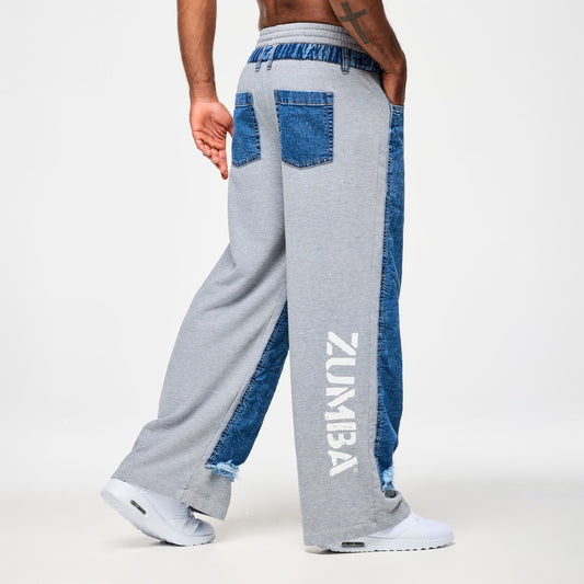 Blue Jean Denim Sweatpants