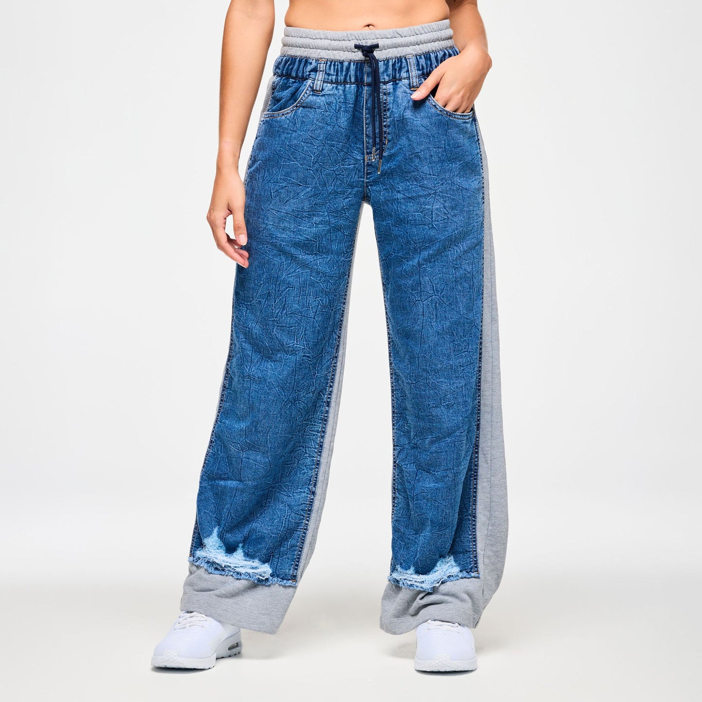 Blue Jean Denim Sweatpants