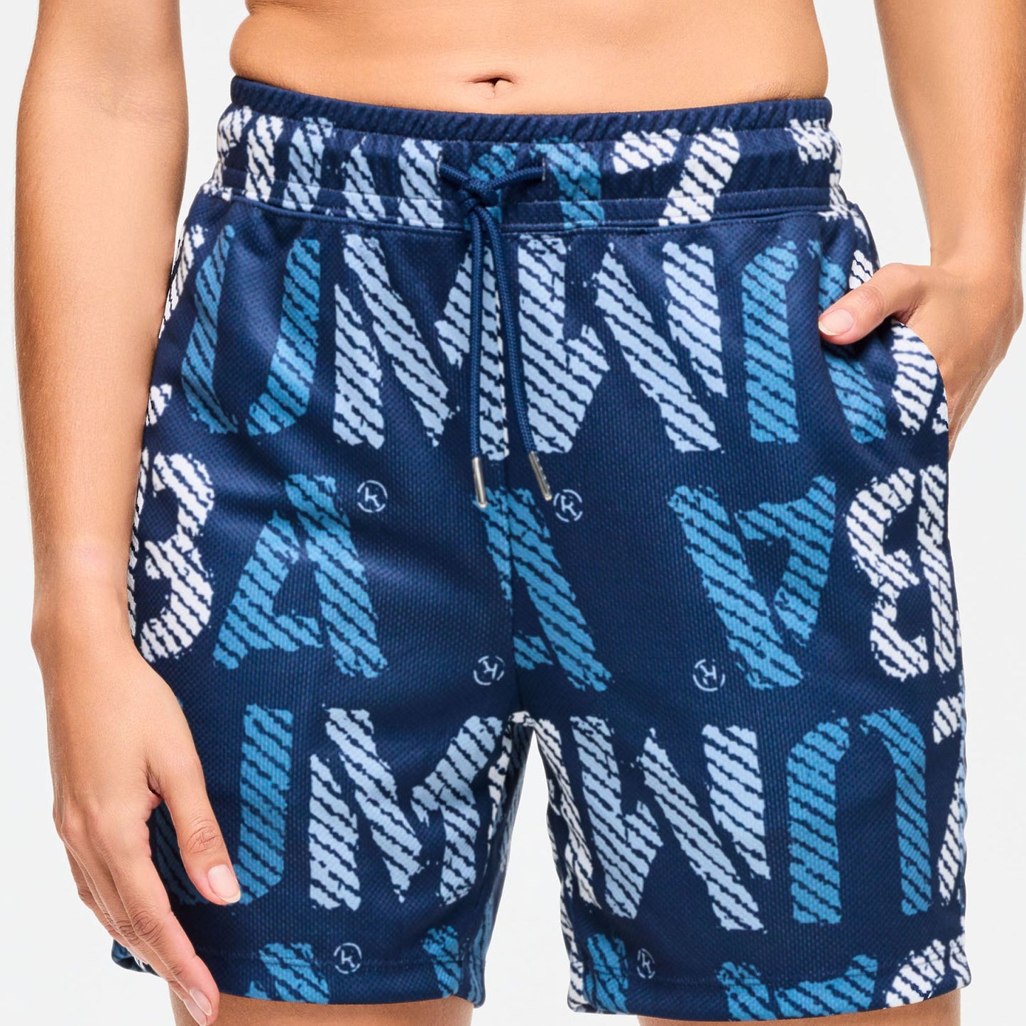 Blue Jean Mesh Shorts