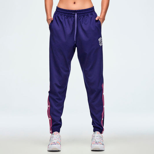 Class of 2001 Woven Track Pants With Side Snaps
