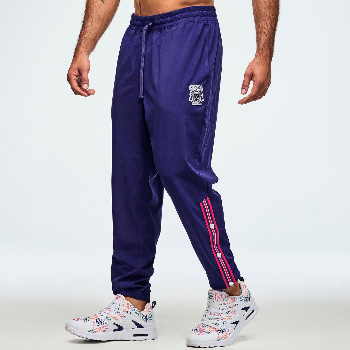 Class of 2001 Woven Track Pants With Side Snaps