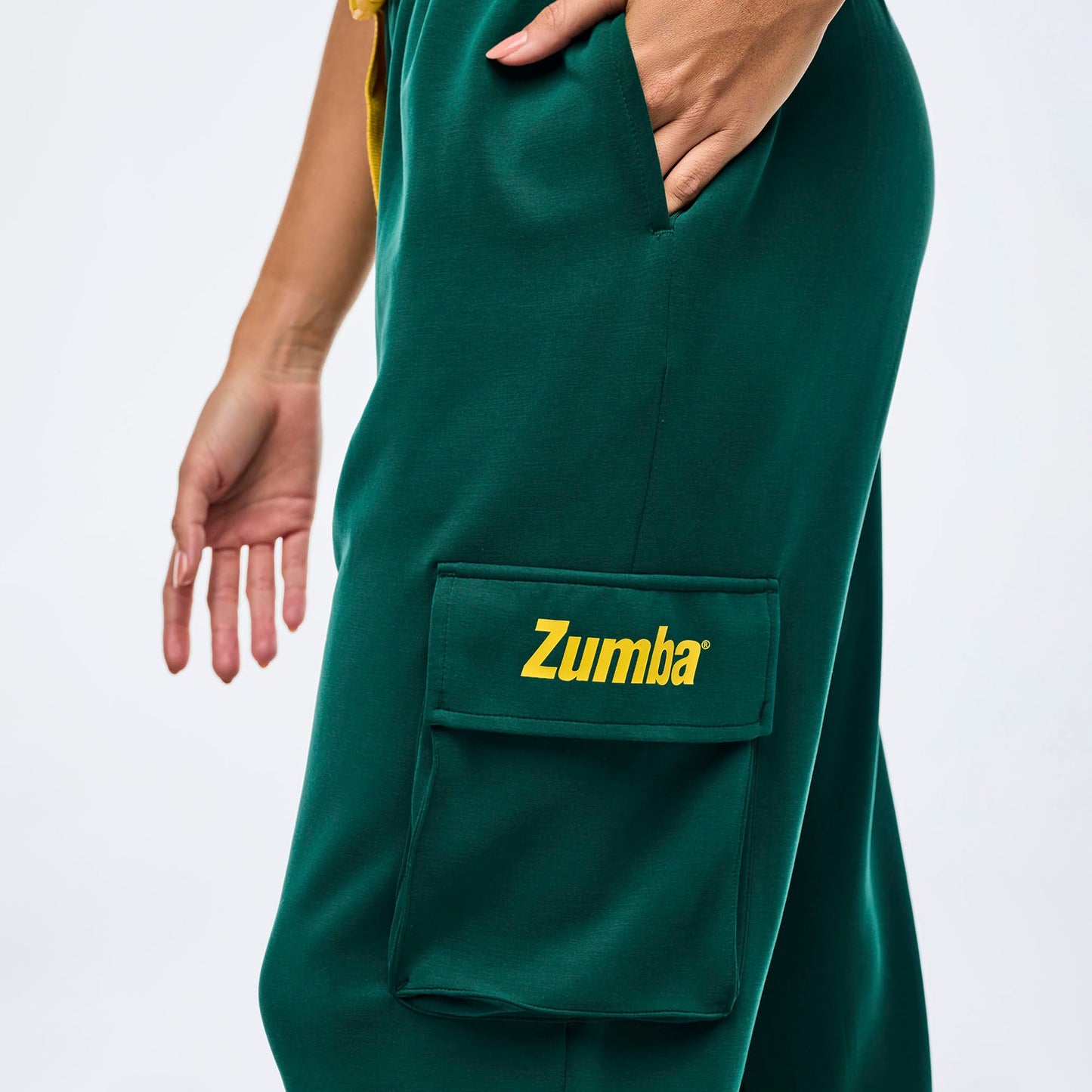Apres Zumba Knit Slouch Cargo Pants With Belt