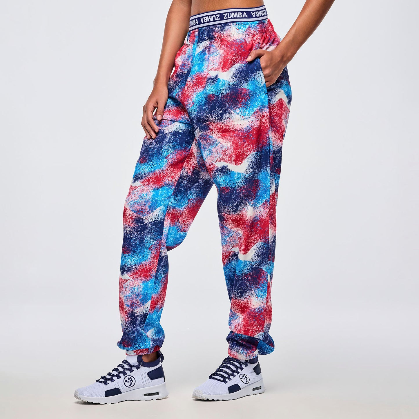 Apres Zumba Double Waisted Slouch Woven Pants