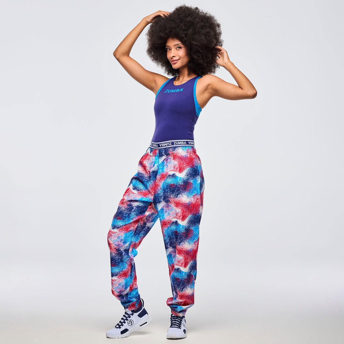 Apres Zumba Double Waisted Slouch Woven Pants