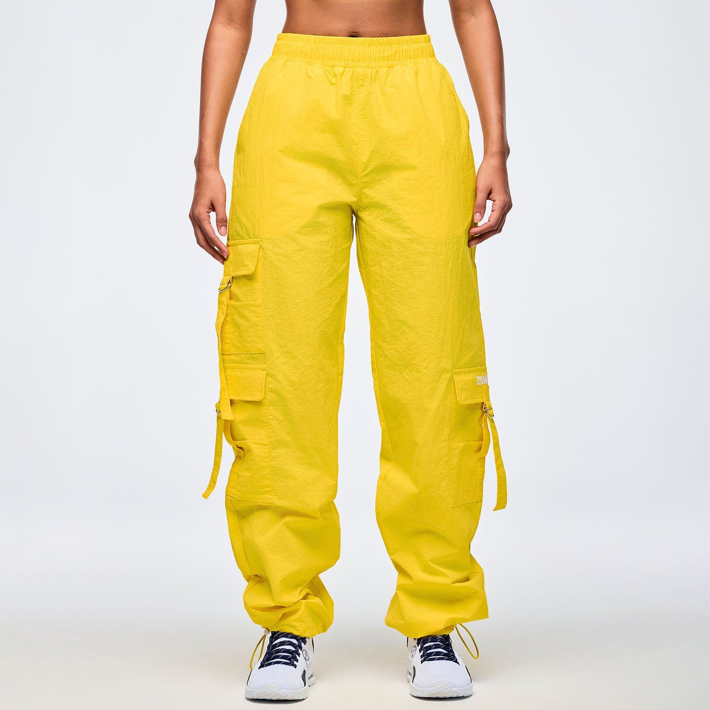 Apres Zumba High Rise Cargo Pants With Tassels