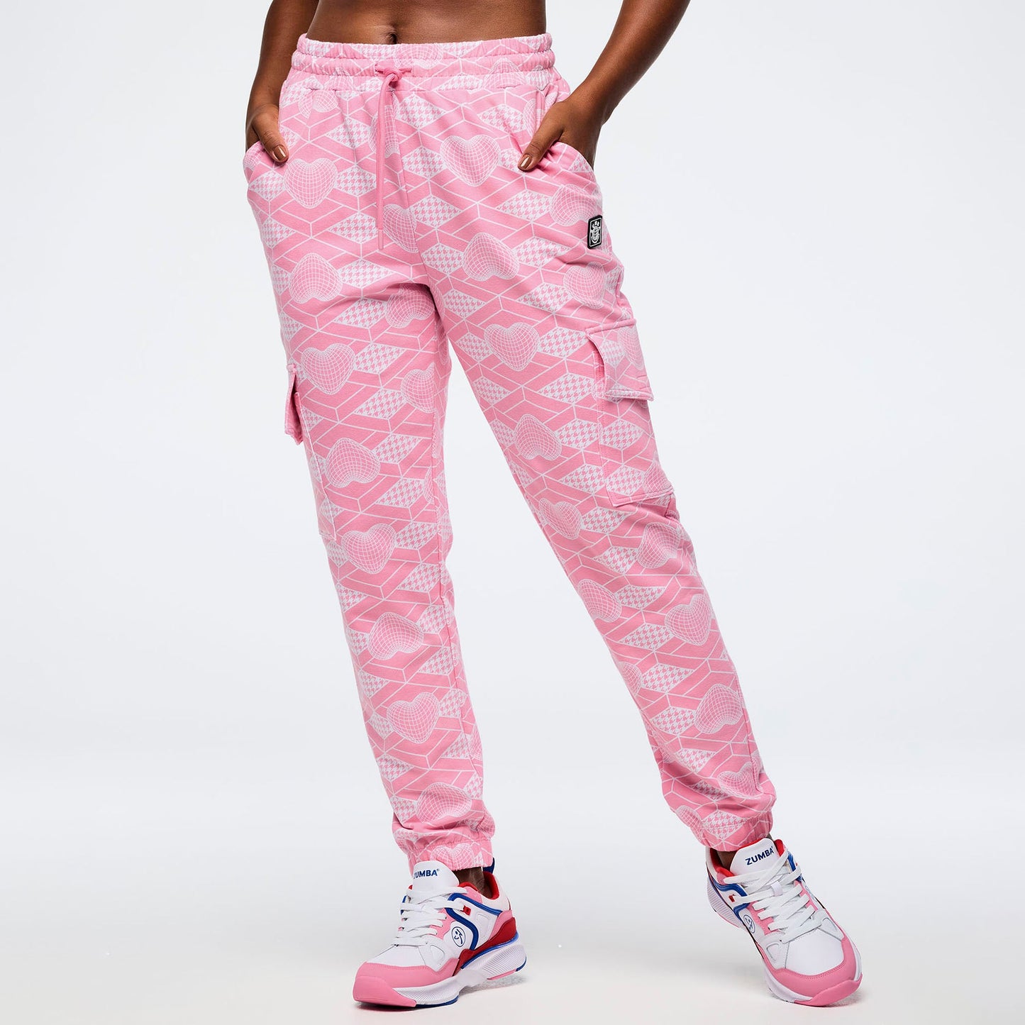 Zumba Amour High Waisted Knit Cargo Pants