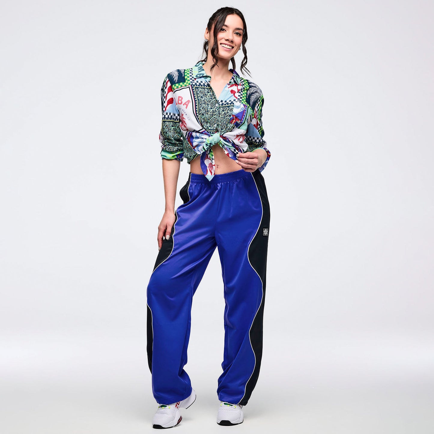 Latin Movement Wavy Track Pants - So Into Blue Z1B000744B Must check