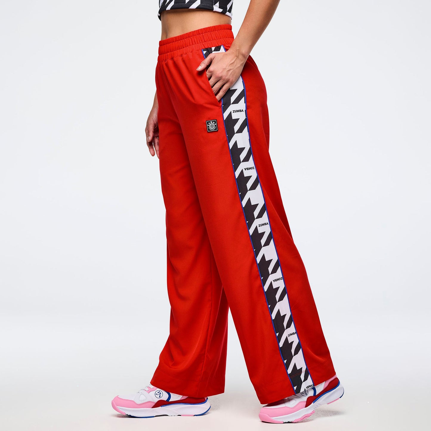 Zumba Amour Wide Track Pant With Side Panels
