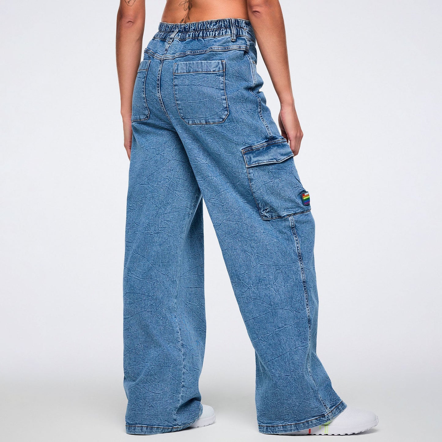 Pride Baggy Denim Cargo Pants Z1B000784