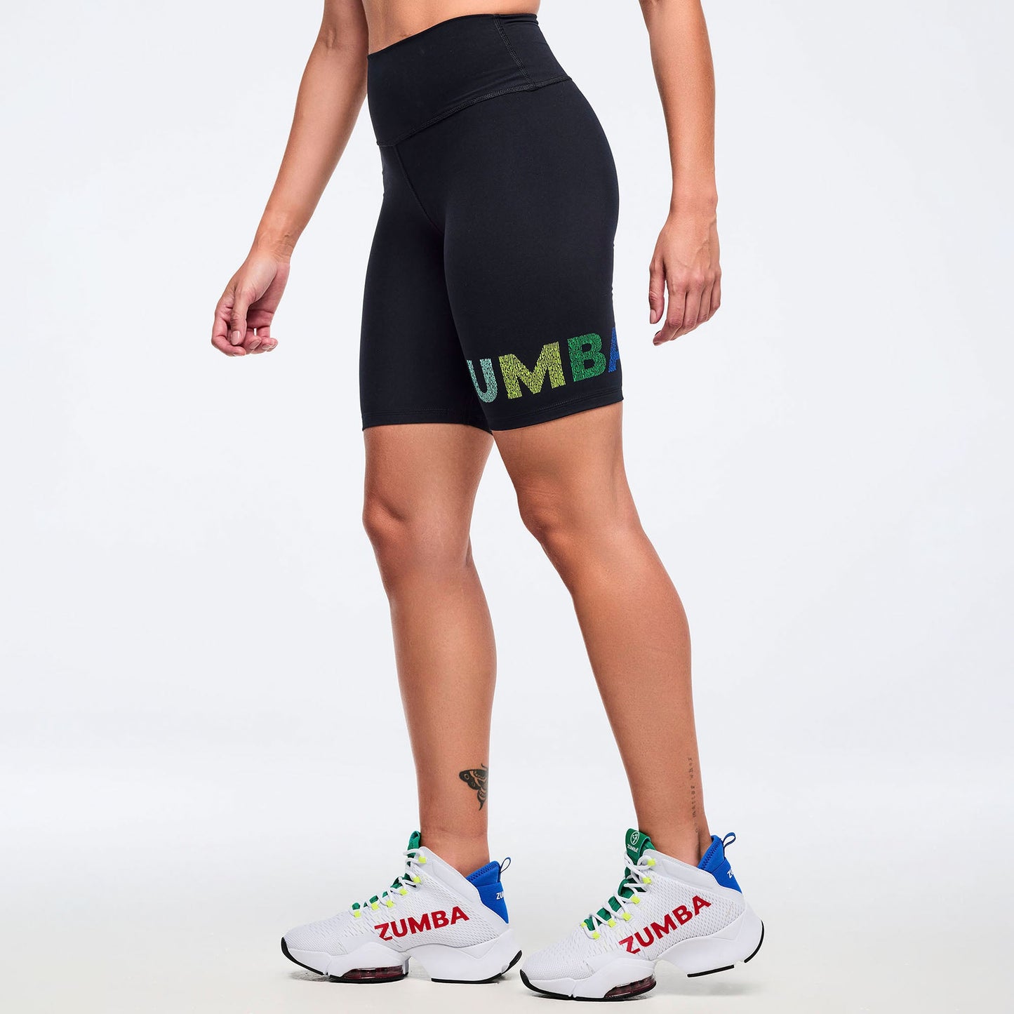 Latin Movement High Waisted Long Biker Shorts Z1B000875