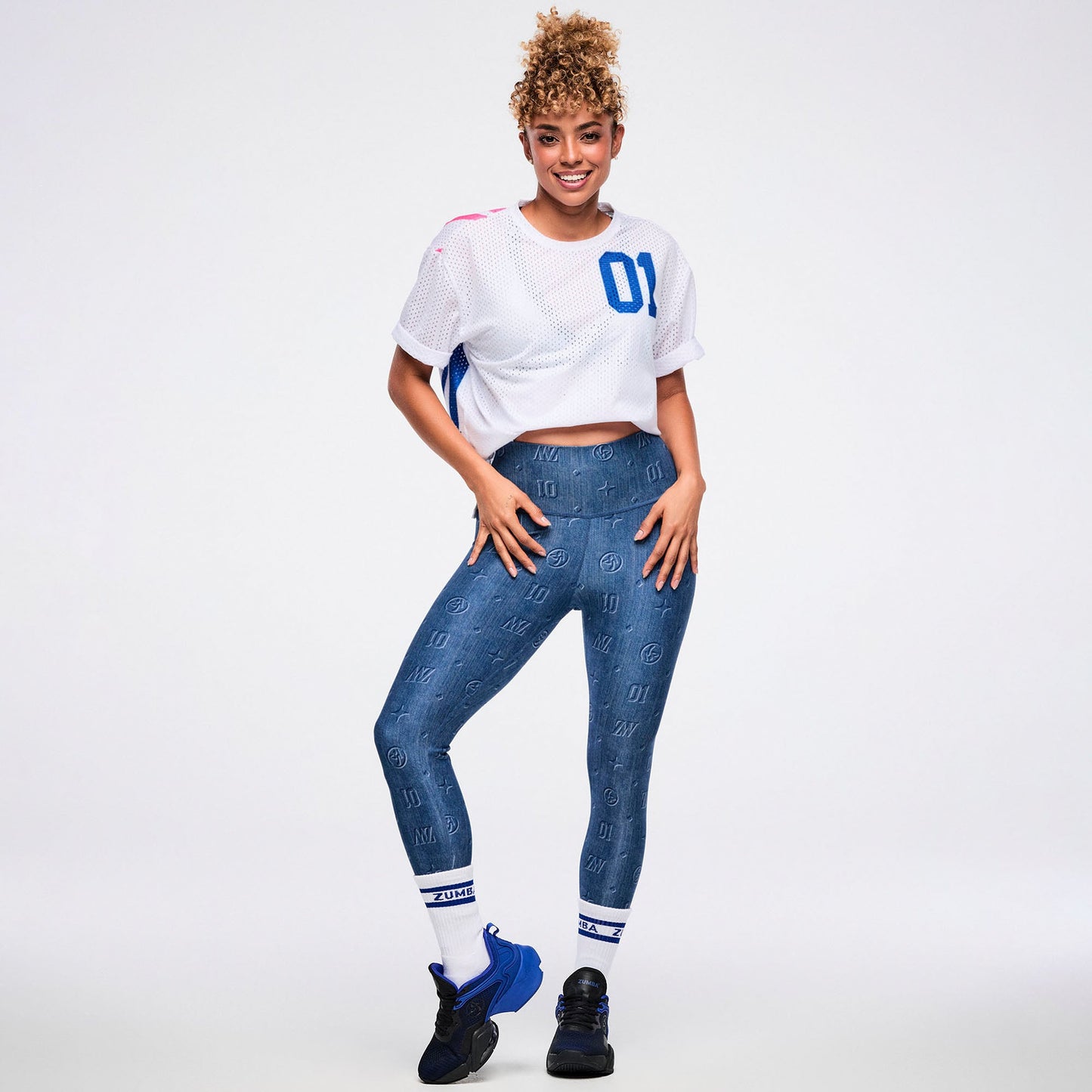 Dale-Z High Waisted Ankle Legging - Denim Z1B000921