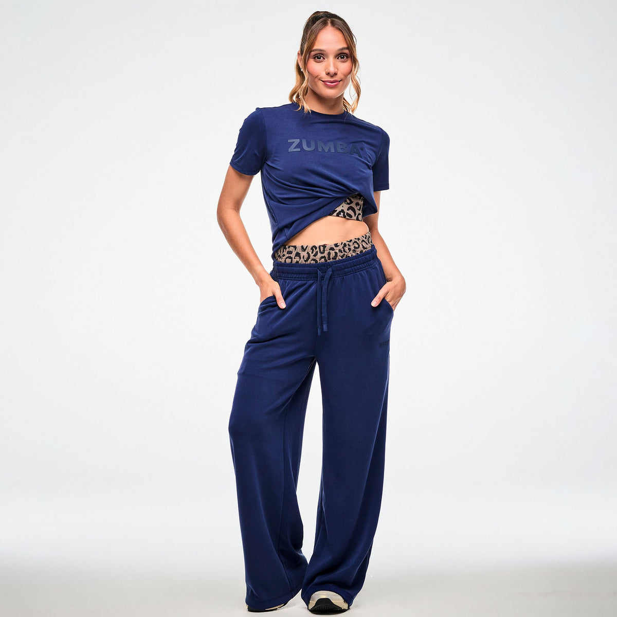 Zumba Modal High Waisted Pants - Let's Go Indigo