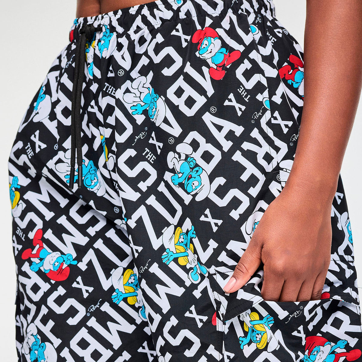 Zumba X The Smurfs Woven Oversized Cargo Pants