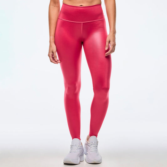 Apres Zumba Shiny High Waisted Ankle Leggings