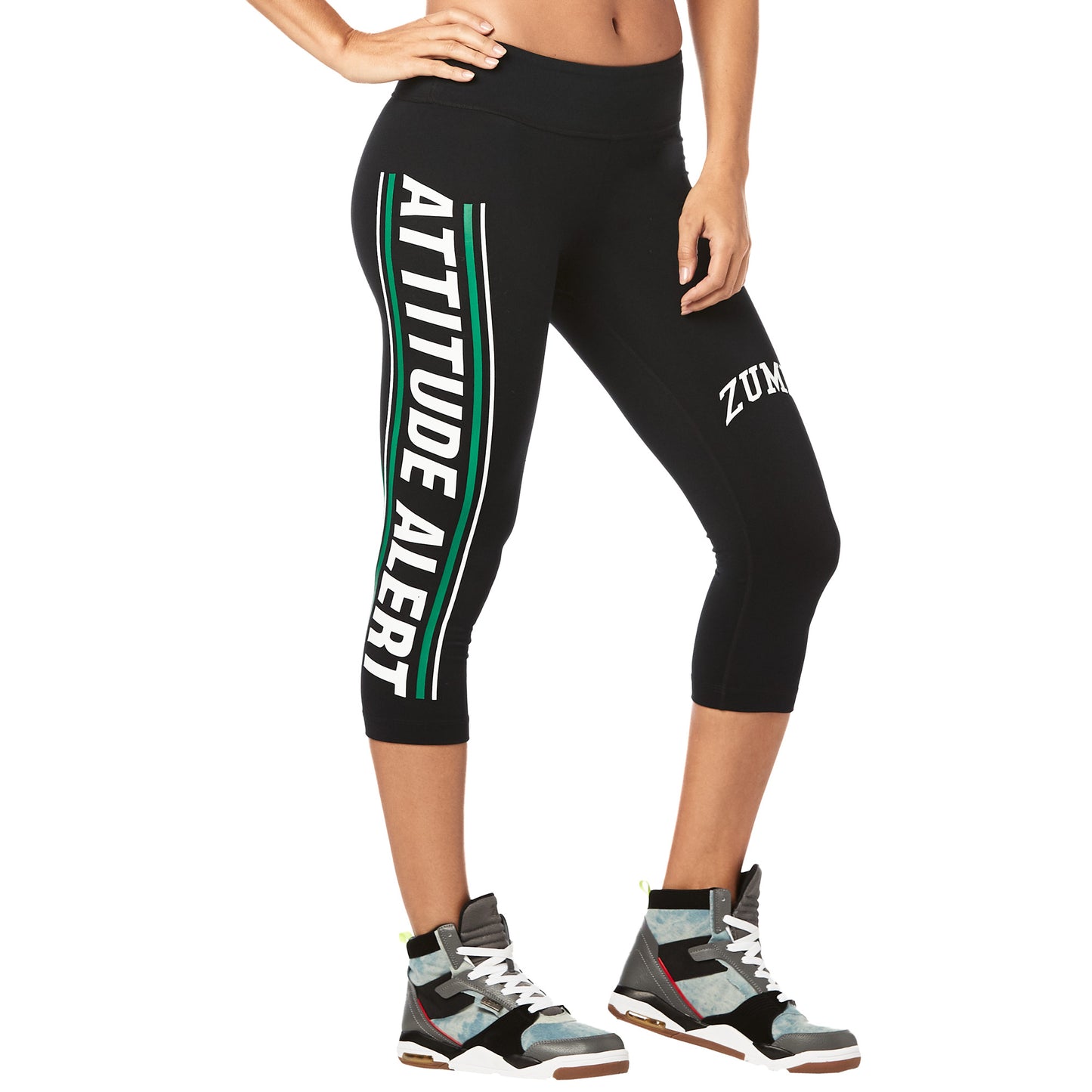 Zumba Attitude Alert Capri Leggings