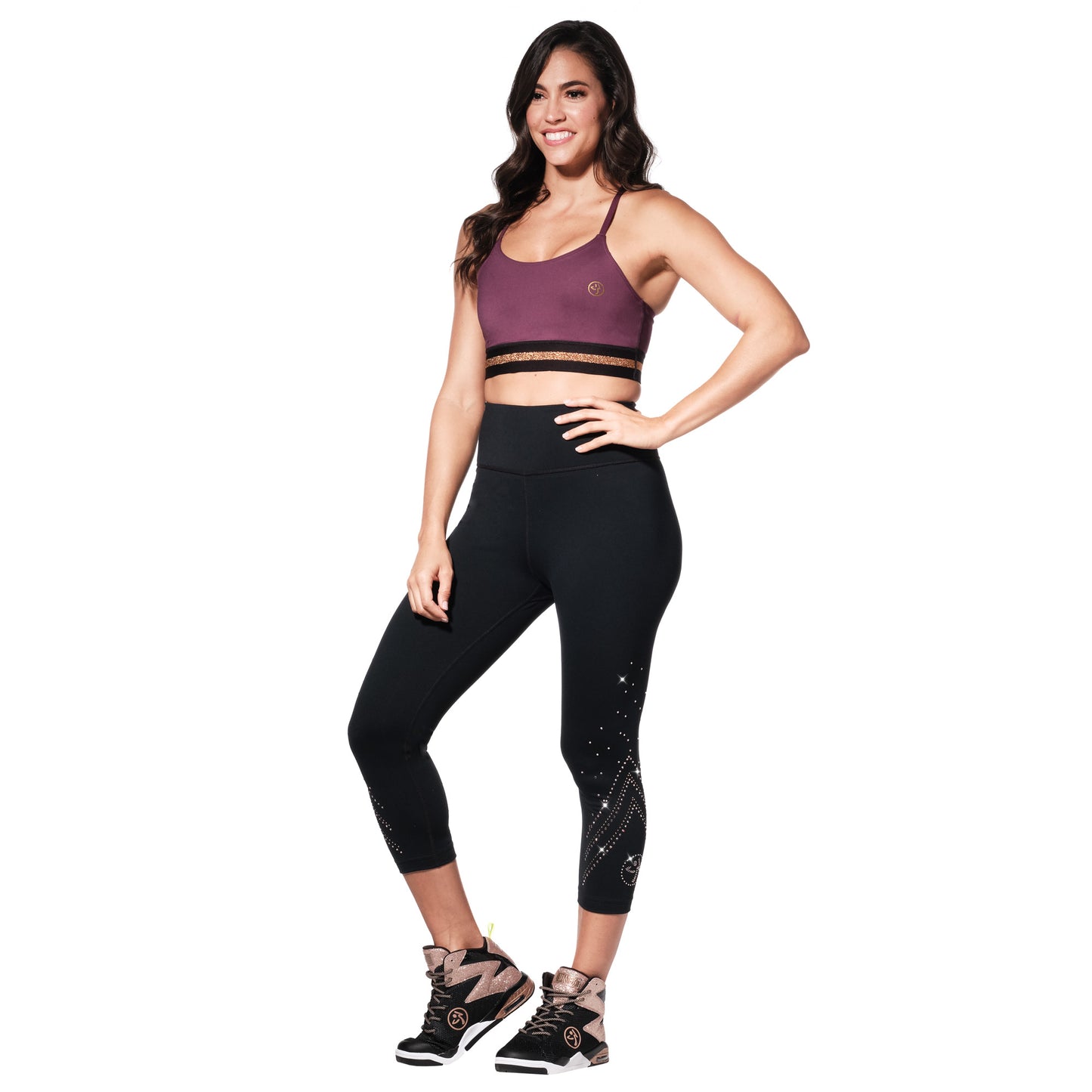 Zumba Shine Crop Leggings With Swarovski Crystals