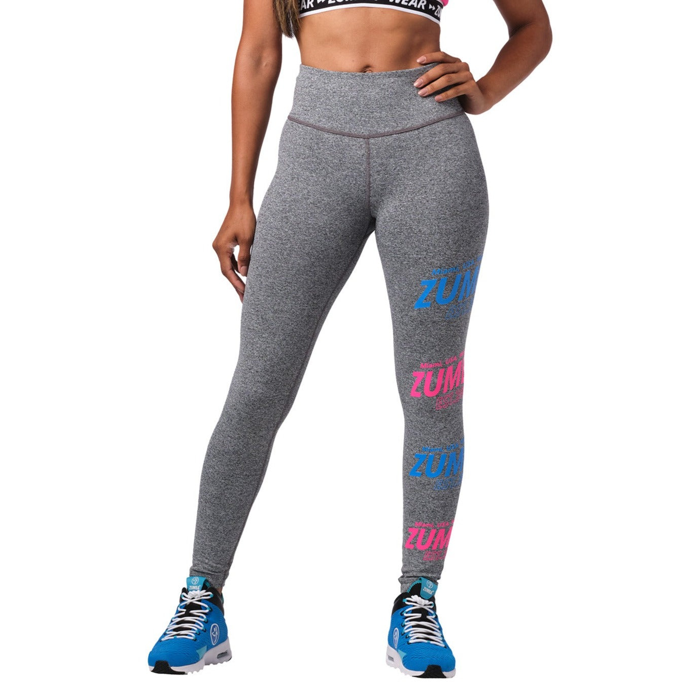 Zumba Happy High Waisted Ankle Leggings