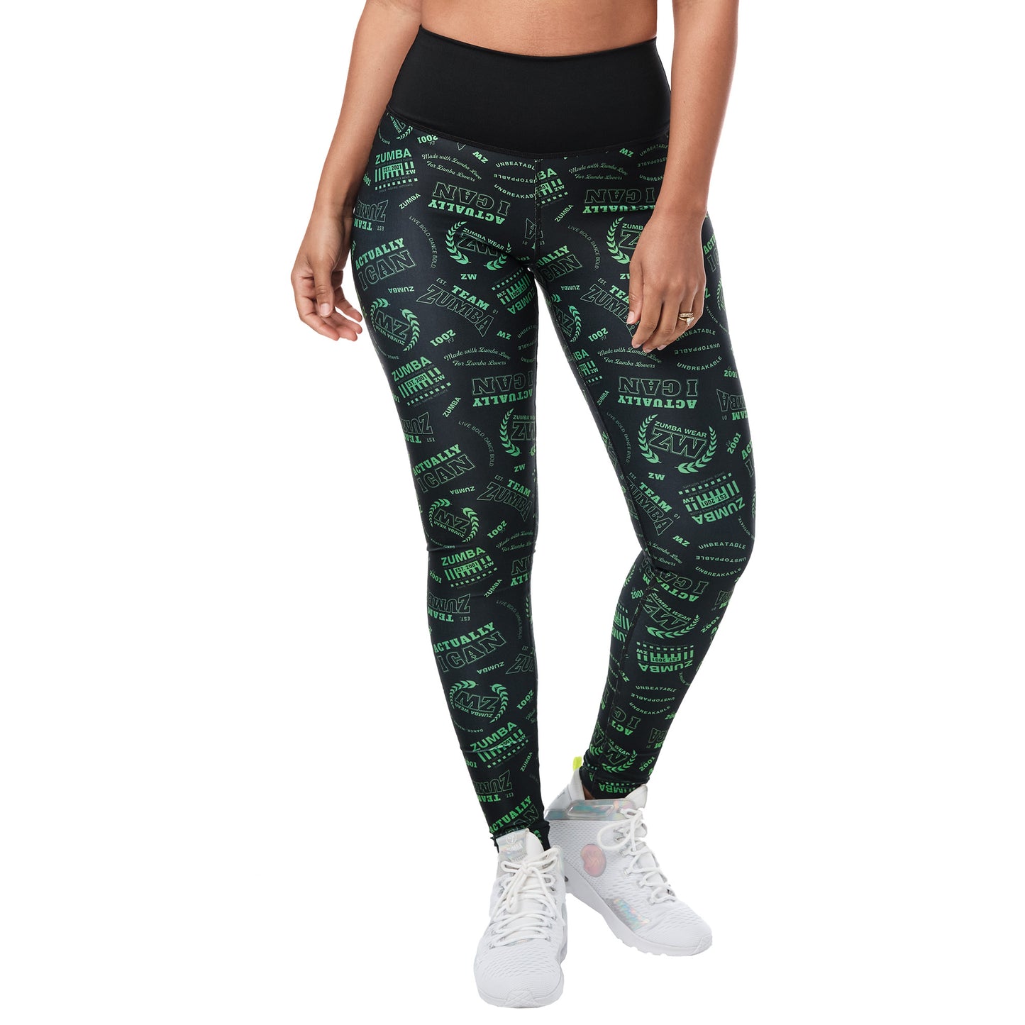 Team Zumba High Waisted Long Leggings