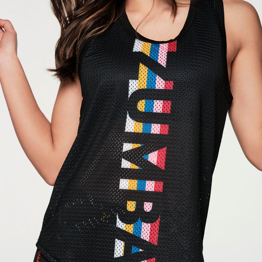 Retro Zumba Mesh Tank