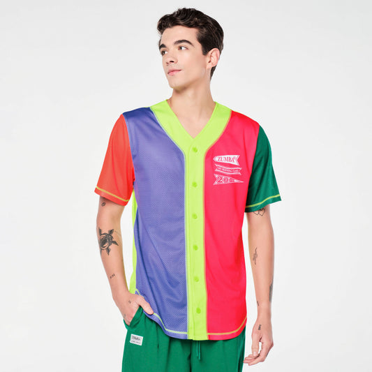 Zumba Prep Unisex Baseball Button Up Jersey