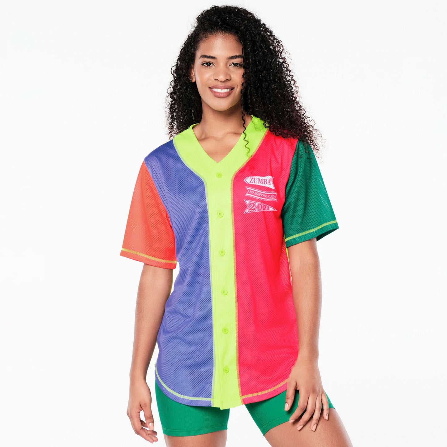 Zumba Prep Unisex Baseball Button Up Jersey