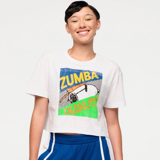 Zumba X Peanuts Crew Neck Crop Top