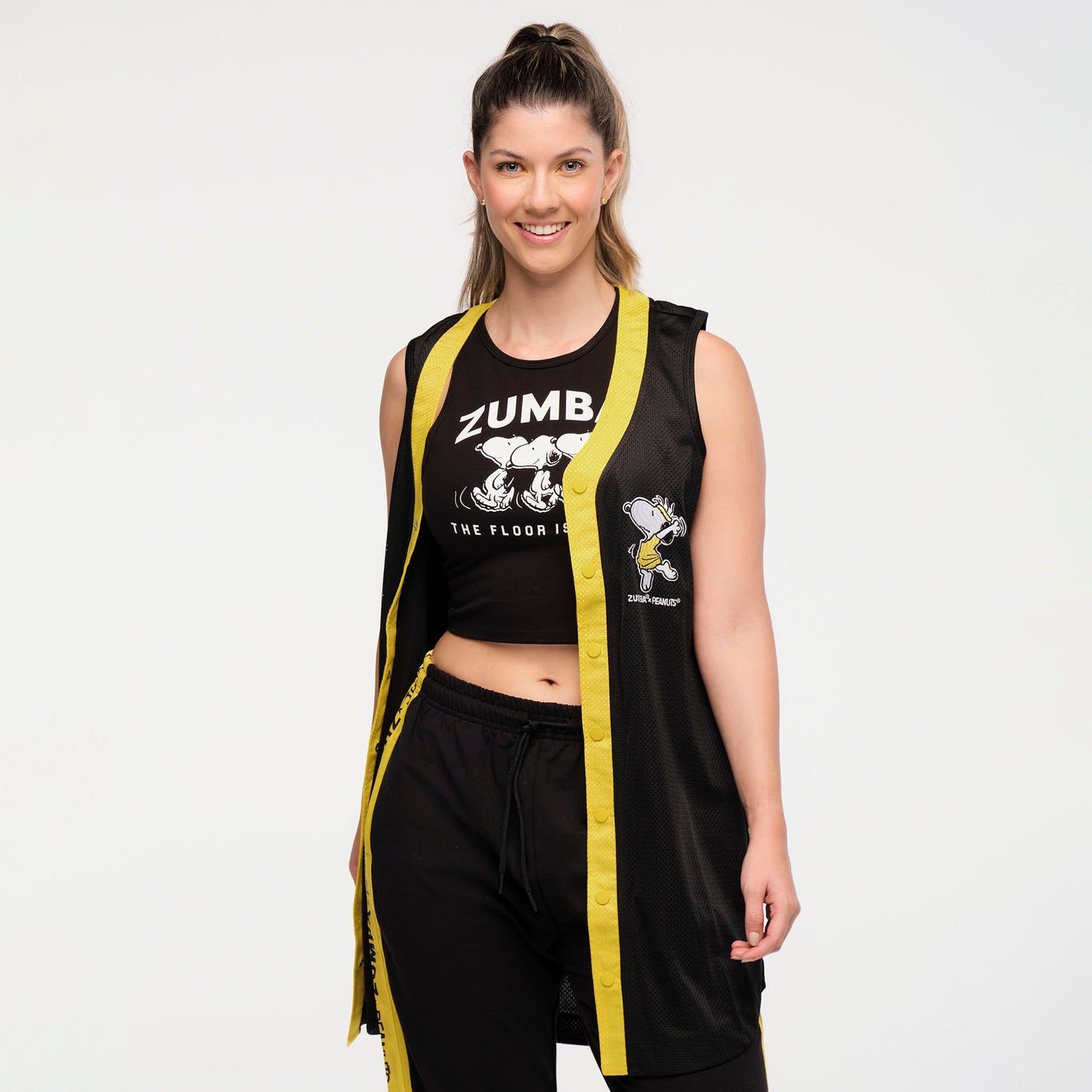 Zumba X Peanuts Sleeveless Baseball Jersey Dress