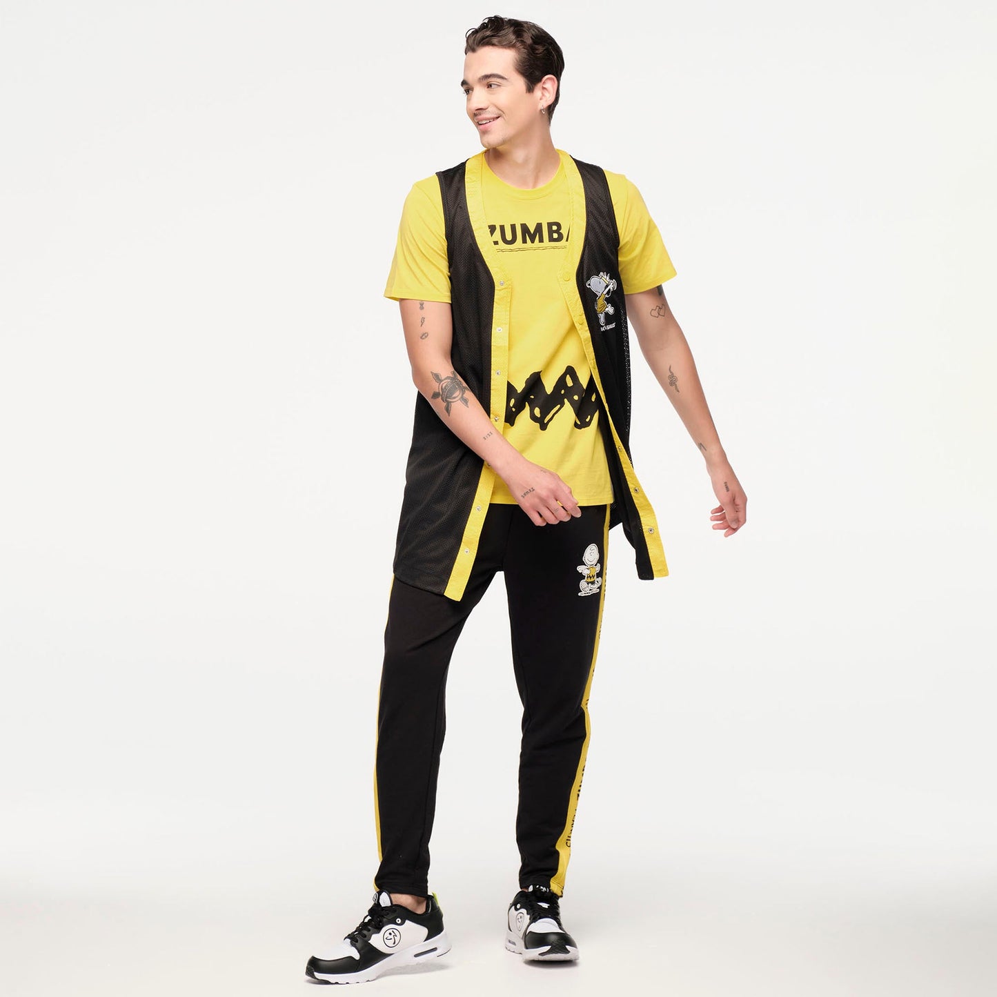 Zumba X Peanuts Men's Knit Jogger With Side Inserts