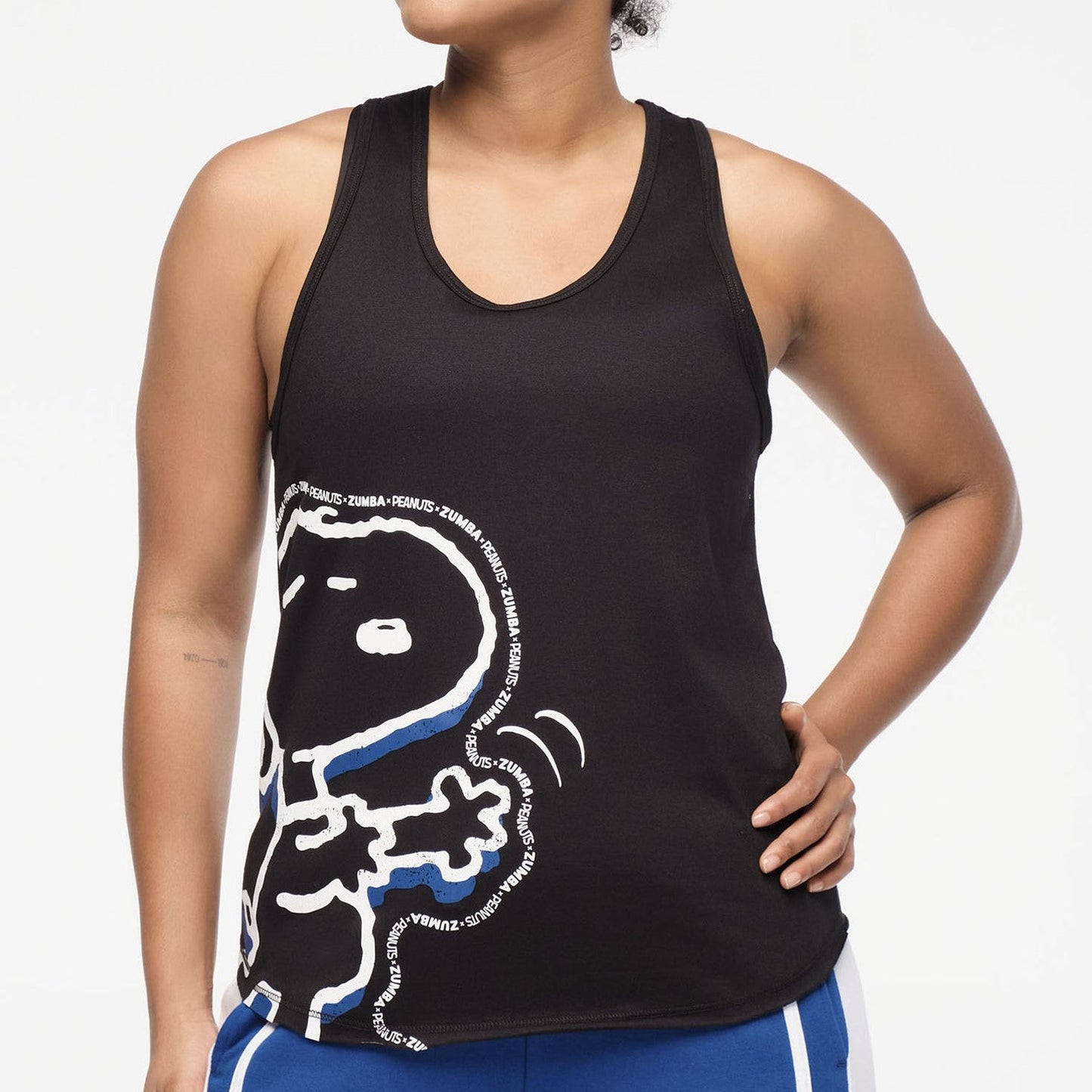 Zumba X Peanuts Easy Racerback - Bold Black